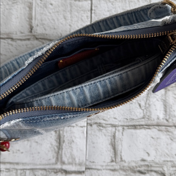 Coach Teri In Loved Denim With Charms Bag - Picture 5 of 17